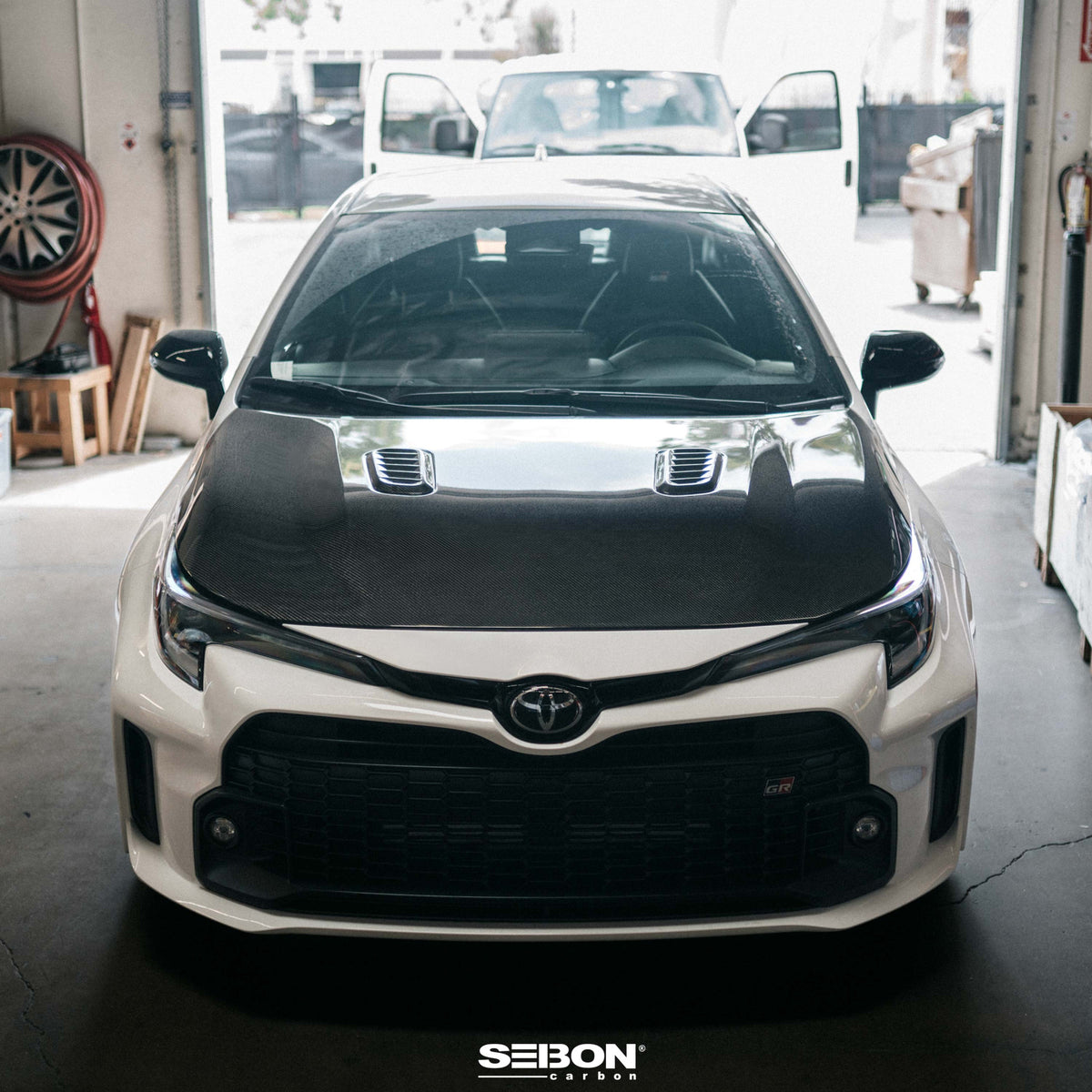 OEM-style Double-Sided carbon fiber hood for 2023-2026 Toyota GR Corolla
