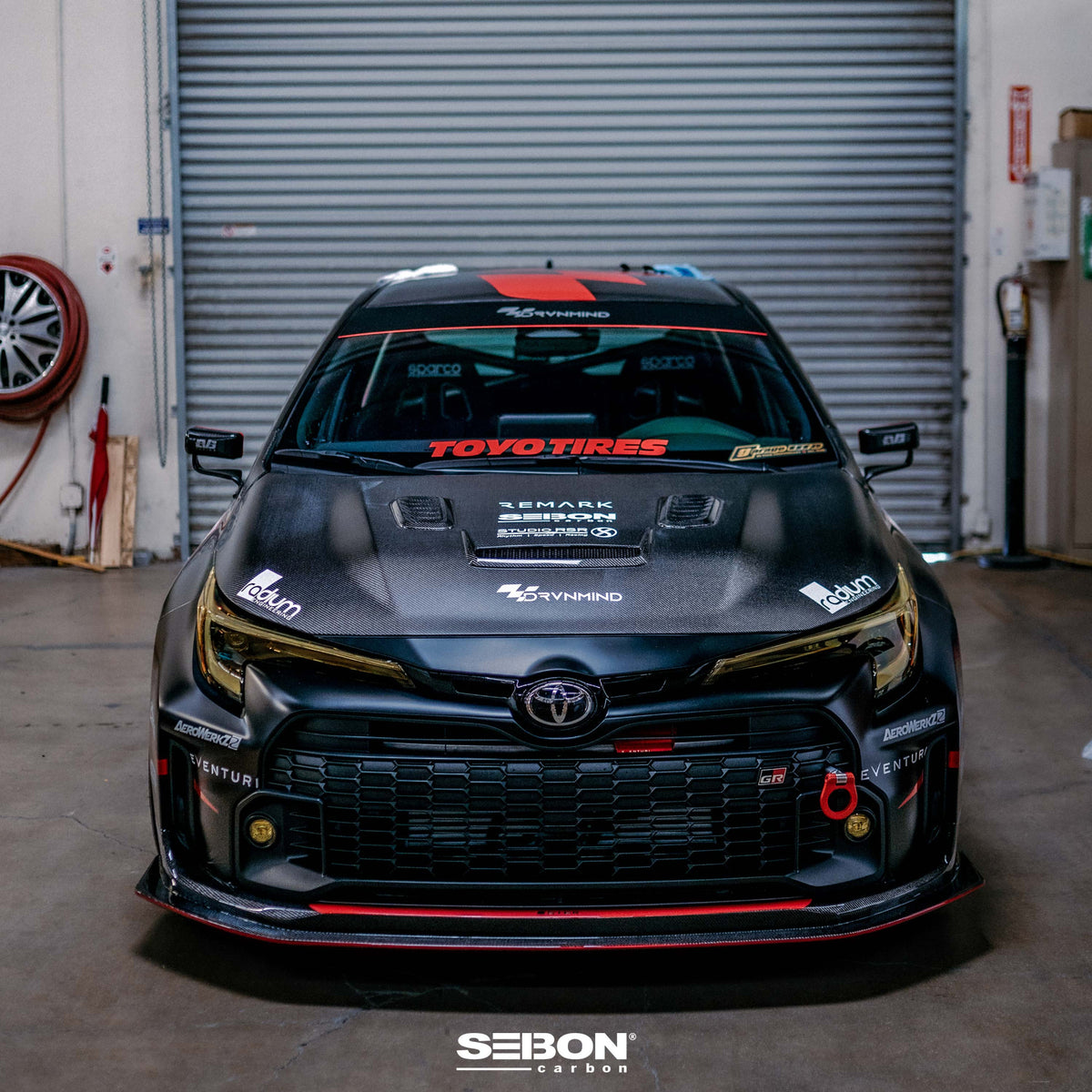 VS-style Double-Sided Carbon Fiber hood for 2023-2026 Toyota GR Corolla