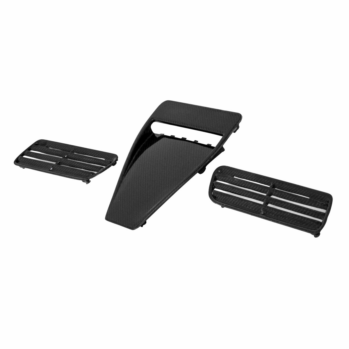 OEM-Style Carbon Fiber hood scoop for 2008-2015 Mitsubishi Lancer EVO X