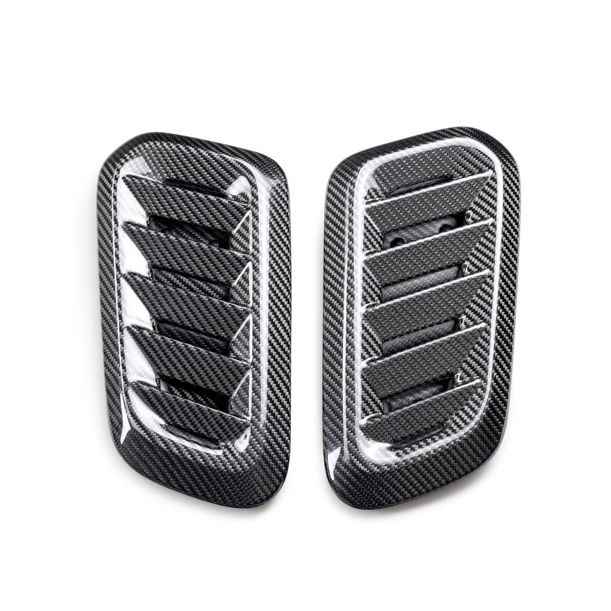 Dry Carbon Fiber Hood Vents for 2023-2026 Toyota GR Corolla - Gloss