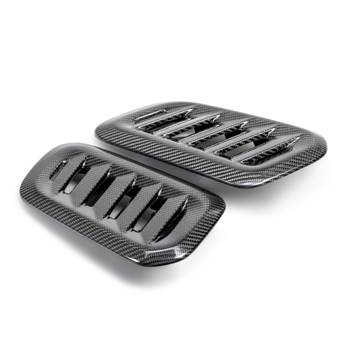 Dry Carbon Fiber Hood Vents for 2023-2026 Toyota GR Corolla - Gloss