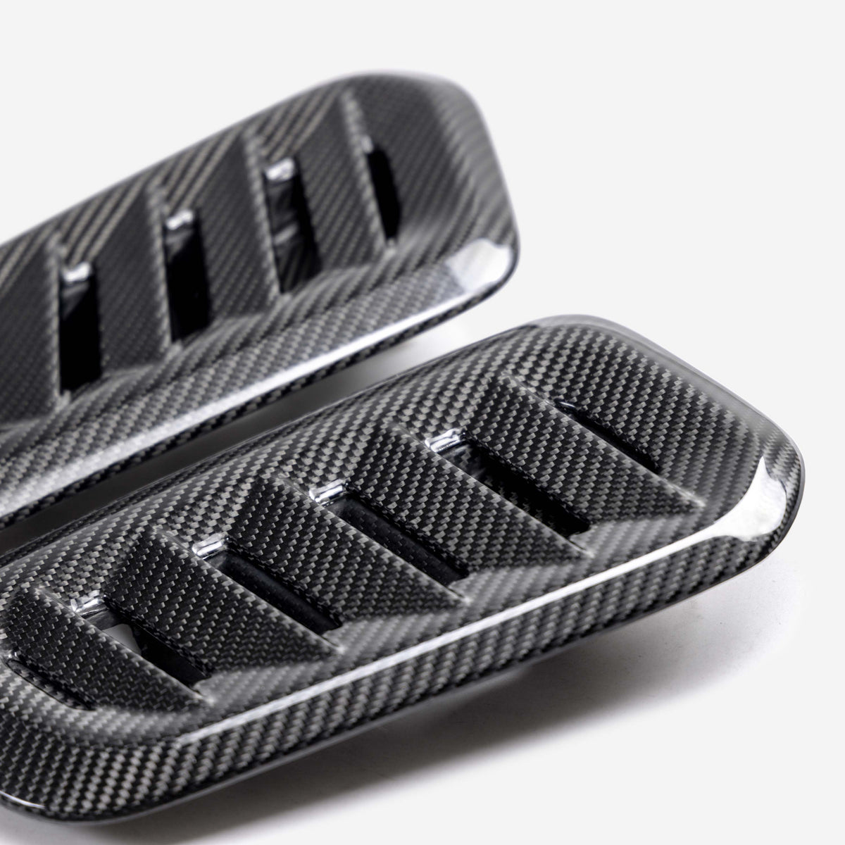 Dry Carbon Fiber Hood Vents for 2023-2026 Toyota GR Corolla - Gloss