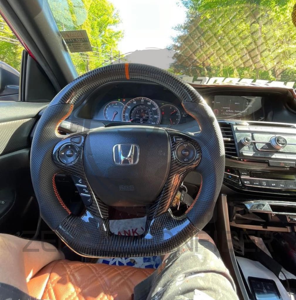 2013-2017 Honda 9th Gen Accord Carbon Fiber Steering Wheel
