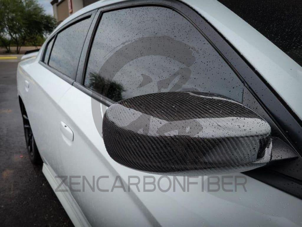 2011+ Dodge Charger/Chrysler 300 Carbon Fiber Mirror Cap Covers
