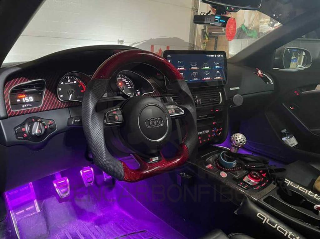 2012-2016 Audi B8.5/8V A3/S3/RS3, A4/S4/RS4, A5/S5/RS5 Carbon Fiber Steering Wheel