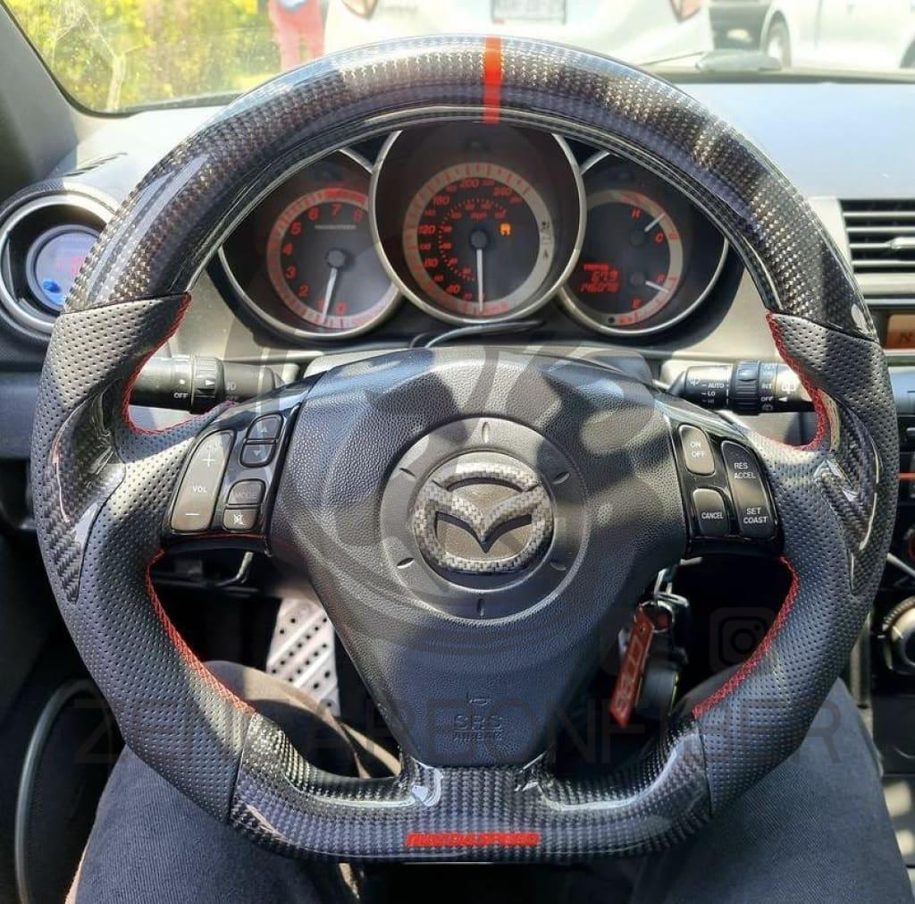 2003-2009 Mazdaspeed3/Mazda3 Carbon Fiber Steering Wheel