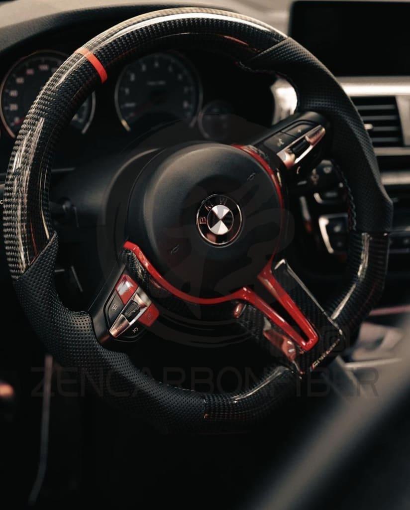 2013-2018 BMW X5M/X6M F85/F86 Carbon Fiber Steering Wheel