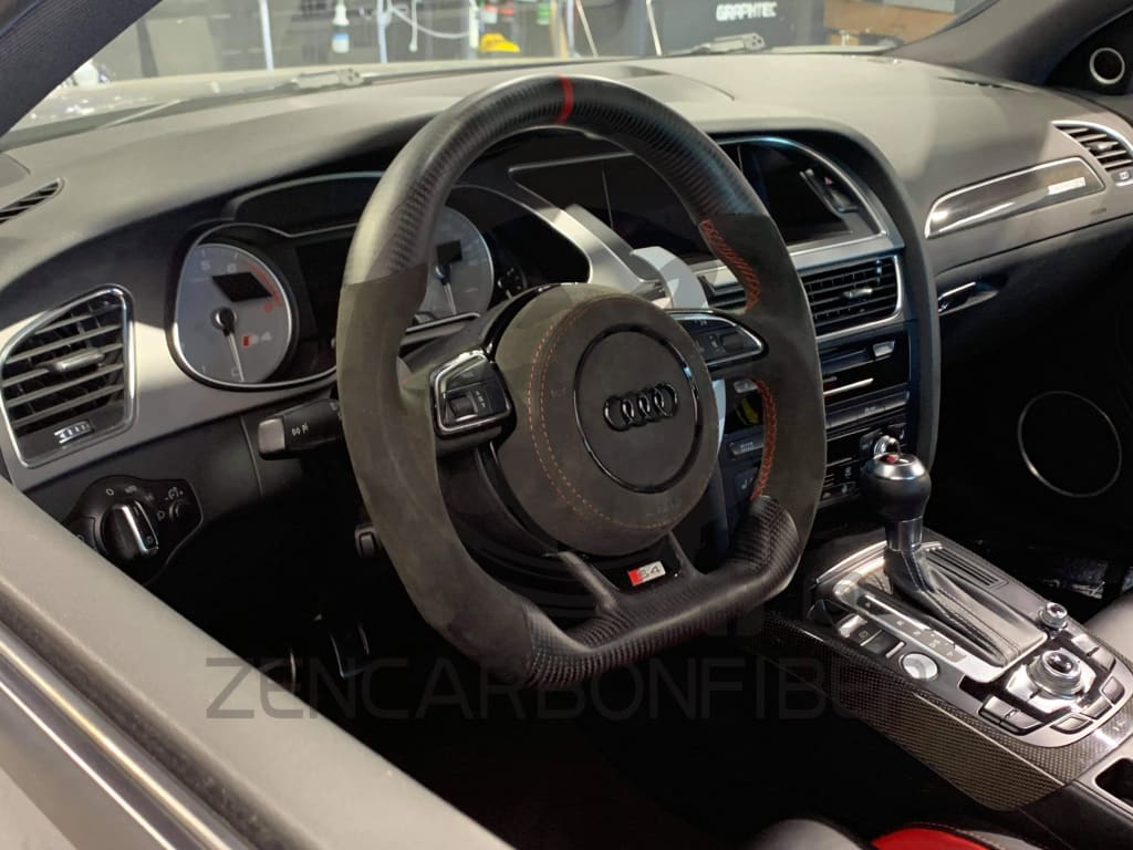2012-2016 Audi B8.5/8V A3/S3/RS3, A4/S4/RS4, A5/S5/RS5 Carbon Fiber Steering Wheel