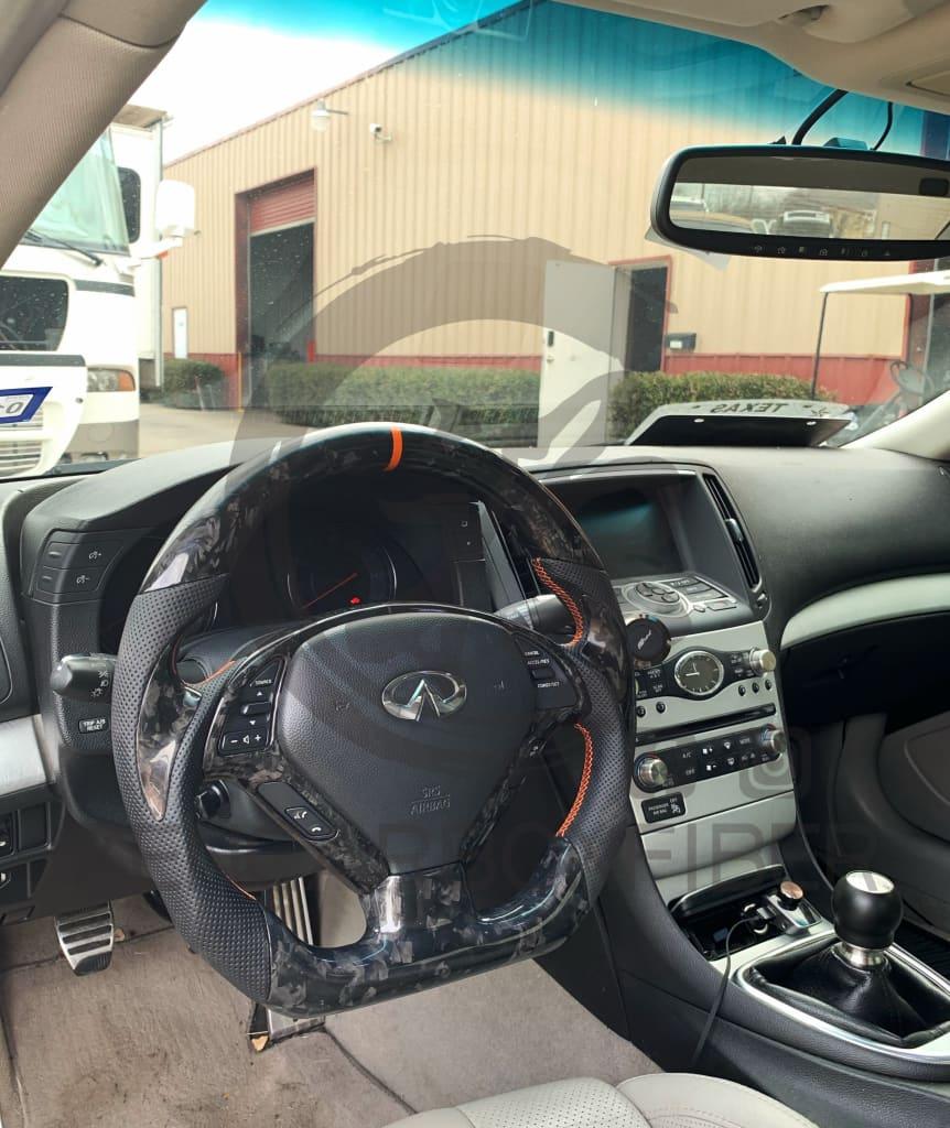 2008+ Infiniti G37 Carbon Fiber Steering Wheel