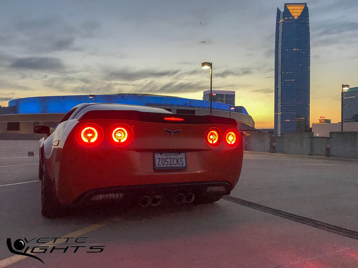 2005-2013 C6 Corvette Envy Halo LED Tail Lights (Set of 4)