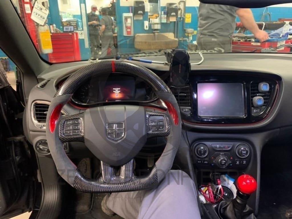 Dodge Dart/Avenger Carbon Fiber Steering Wheel