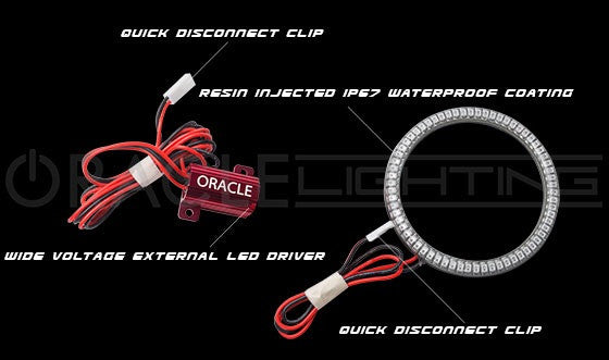 2005-2013 C6 Corvette Oracle Surface-Mount Tail Light Halo Kit (Set of 4)