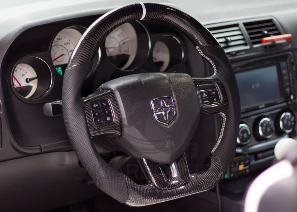 2011-2014 Dodge Charger/Challenger/Durango Carbon Fiber Steering Wheel (non-SRT8)