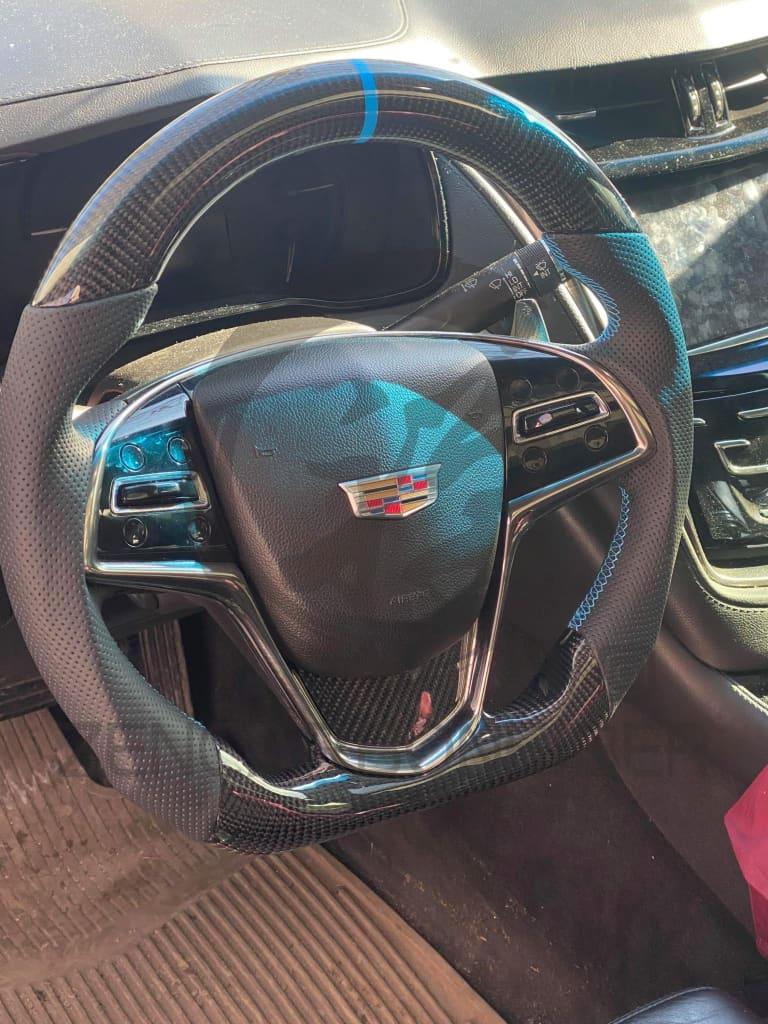 2013-2019 Cadillac ATS/CTS Carbon Fiber Steering Wheel