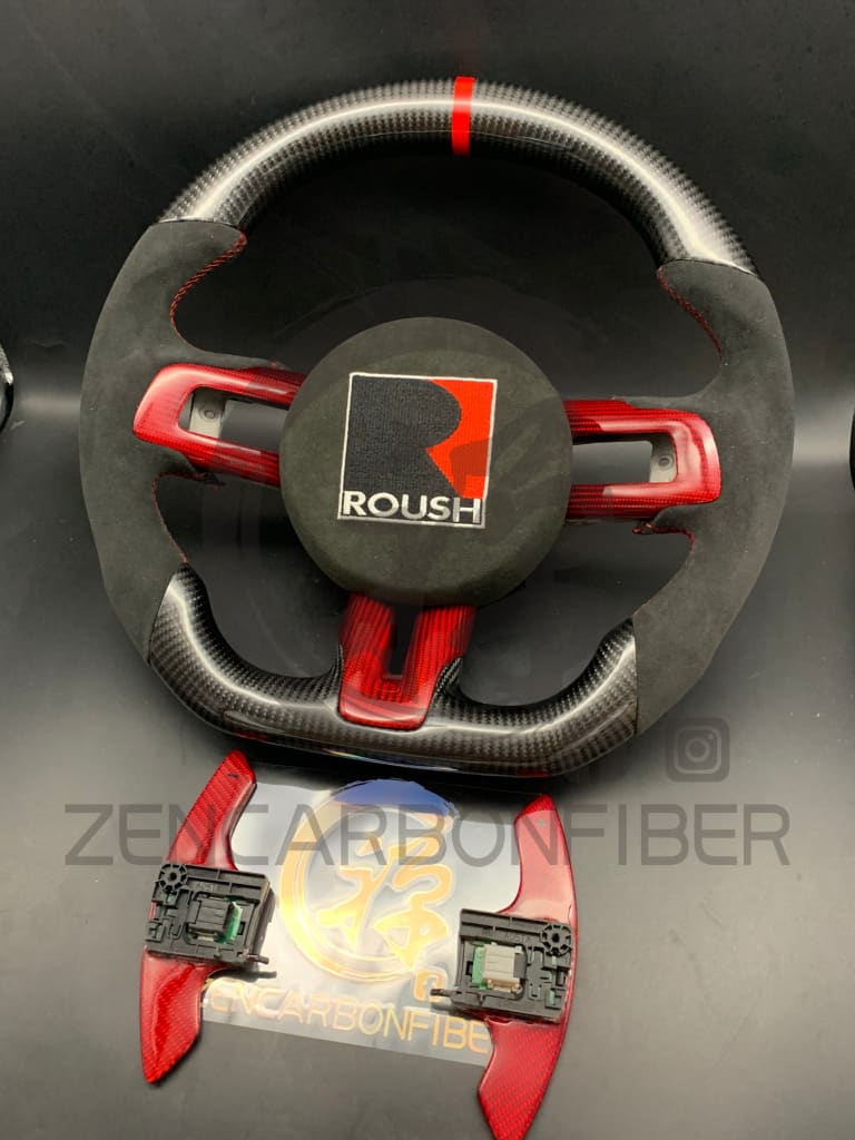 2015-2023 S550 Ford Mustang Carbon Fiber Steering Wheel