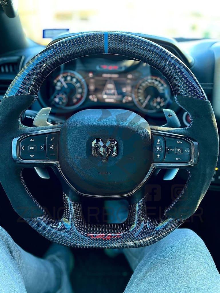 2021-2024 Dodge RAM TRX/GT Carbon Fiber Steering Wheel
