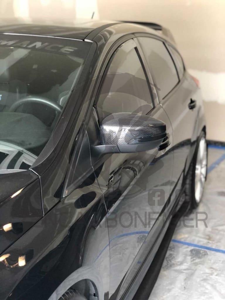 2012+ Ford Focus ST/RS Carbon Fiber Mirror Caps Replacement