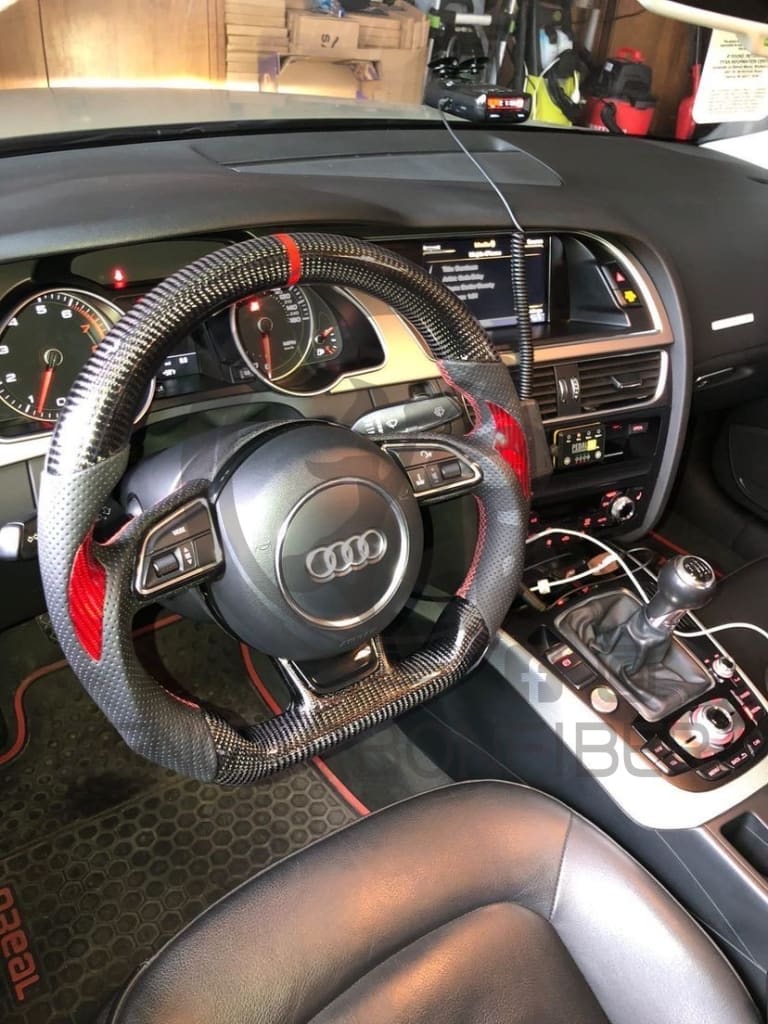 2012-2016 Audi B8.5/8V A3/S3/RS3, A4/S4/RS4, A5/S5/RS5 Carbon Fiber Steering Wheel
