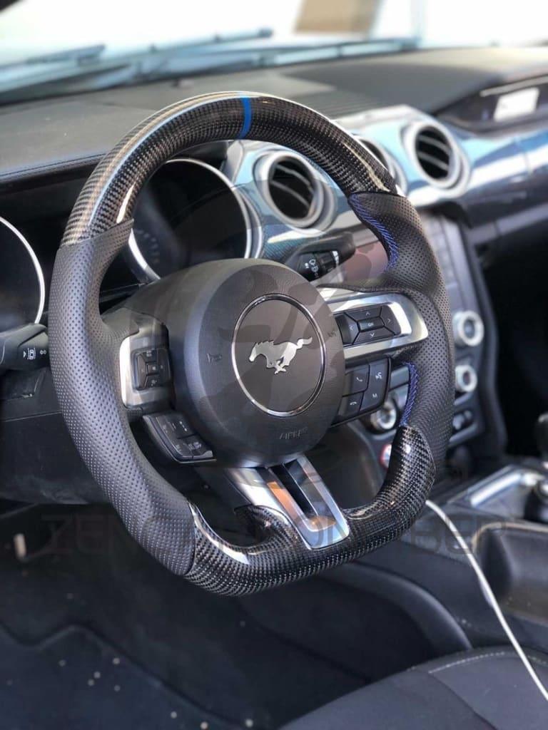 2015-2023 S550 Ford Mustang Carbon Fiber Steering Wheel