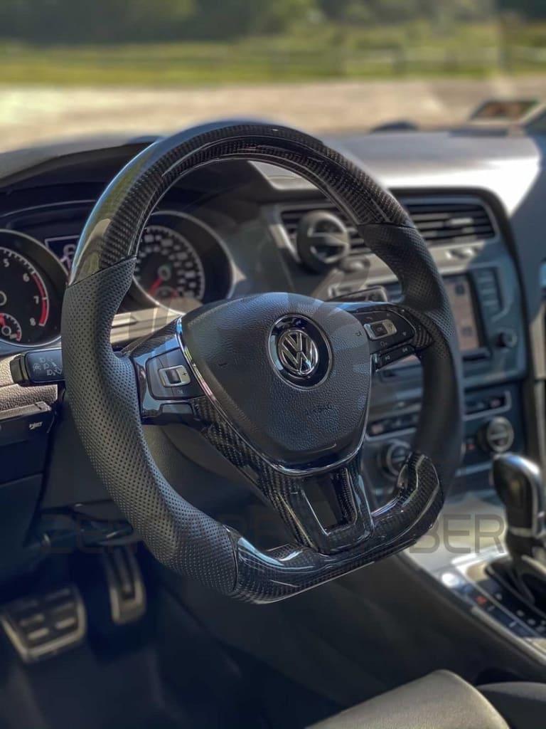 2015-2021 Volkswagen/VW MK7 Golf/Jetta/Passat Carbon Fiber Steering Wheel