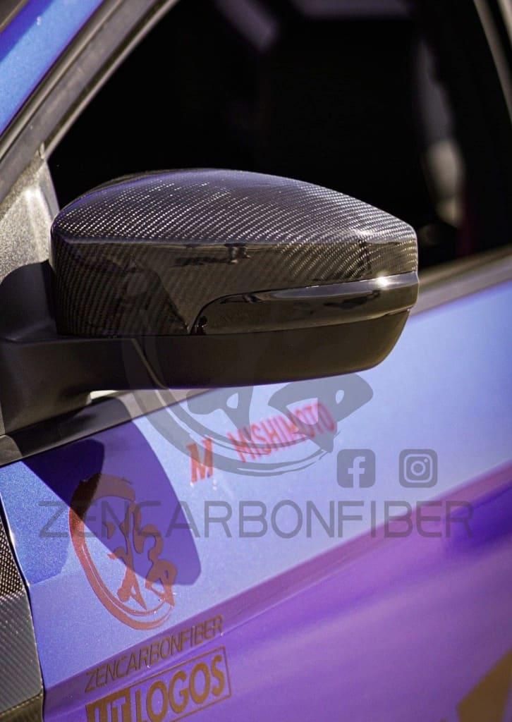 2012+ Ford Focus ST/RS Carbon Fiber Mirror Caps Replacement