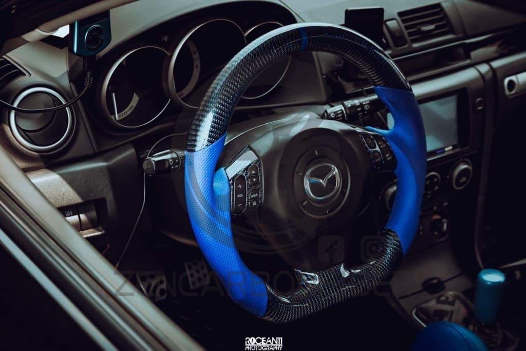 2003-2009 Mazdaspeed3/Mazda3 Carbon Fiber Steering Wheel
