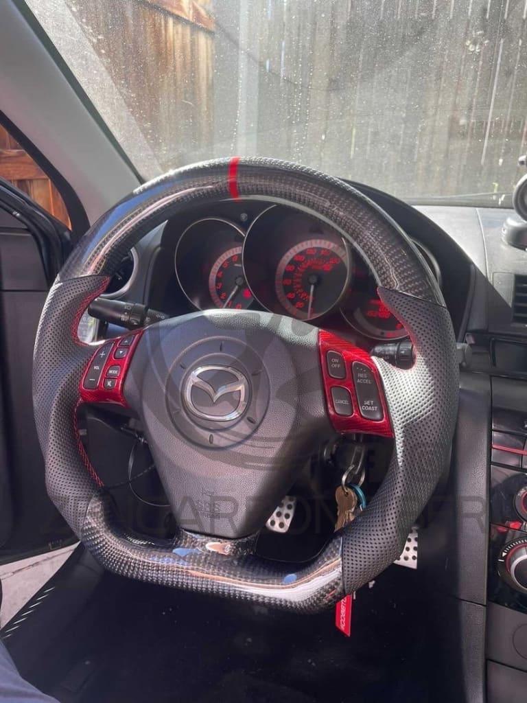 2003-2009 Mazdaspeed3/Mazda3 Carbon Fiber Steering Wheel