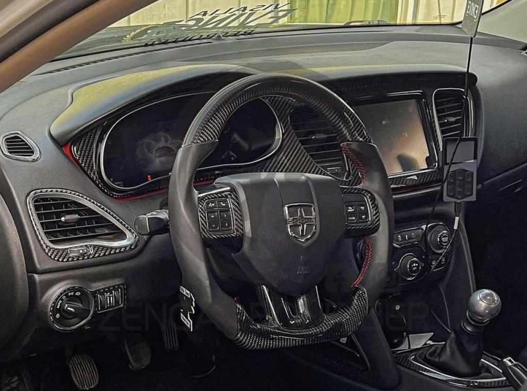 Dodge Dart/Avenger Carbon Fiber Steering Wheel