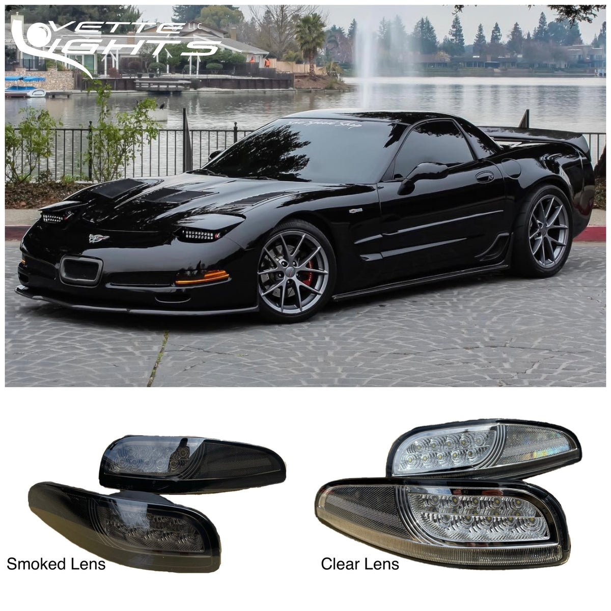 1997-2004 C5 Corvette Laser LED Front Corner Assemblies