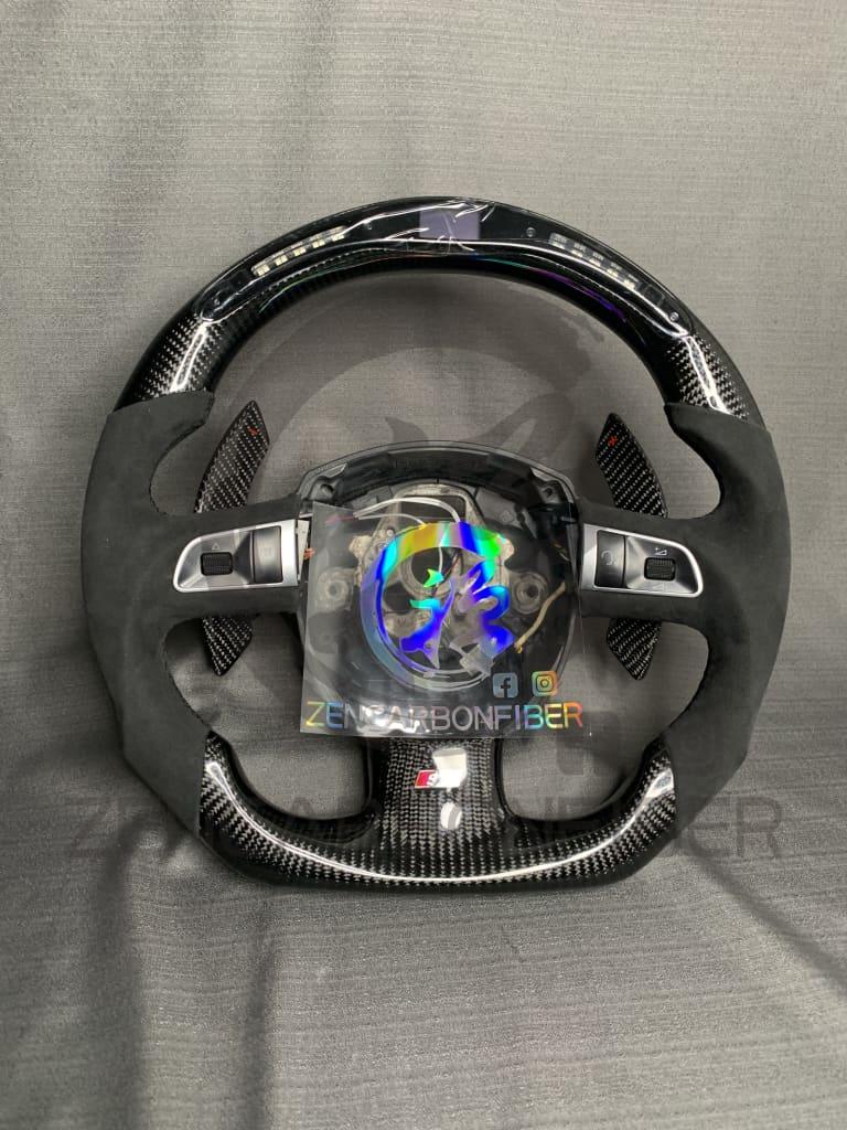 2004-2011 Audi B7/B8/8P A3/S3/RS3, A4/S4/RS4, A5/S5/RS5 Carbon Fiber Steering Wheel