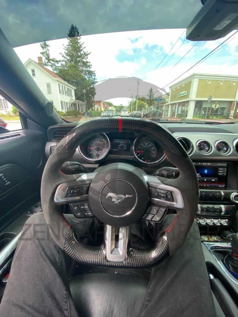 2015-2023 S550 Ford Mustang Carbon Fiber Steering Wheel