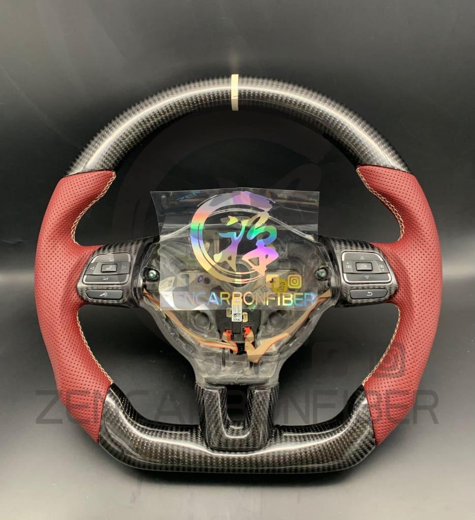 2010-2014 Volkswagen/VW MK6 Golf GTI/R/Jetta GLI Carbon Fiber Steering Wheel