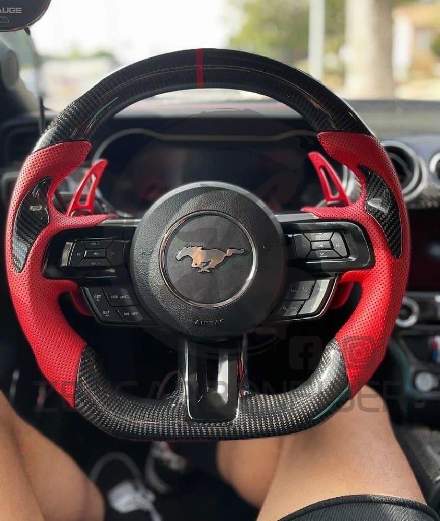 2015-2023 S550 Ford Mustang Carbon Fiber Steering Wheel