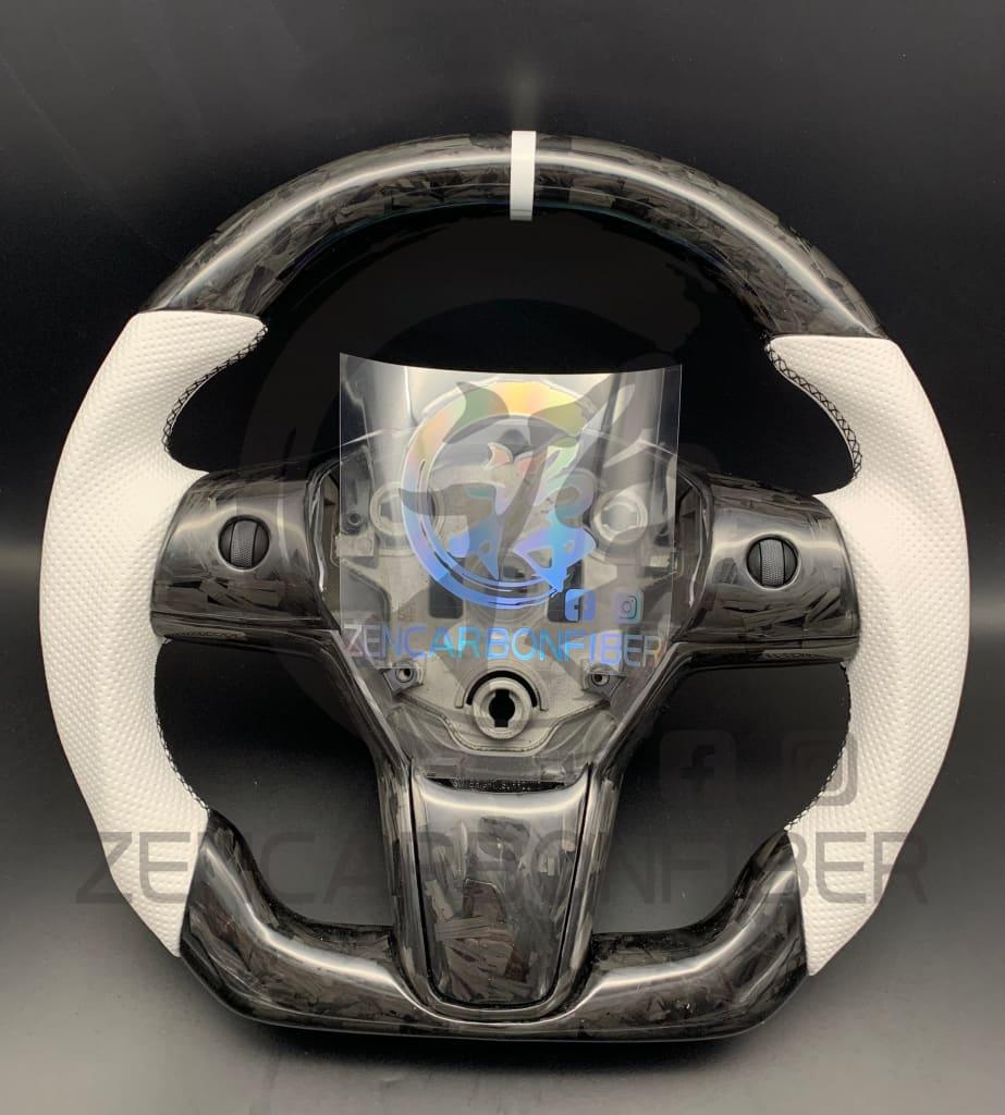 2017-2023 Tesla Model 3/Y Carbon Fiber Steering Wheel