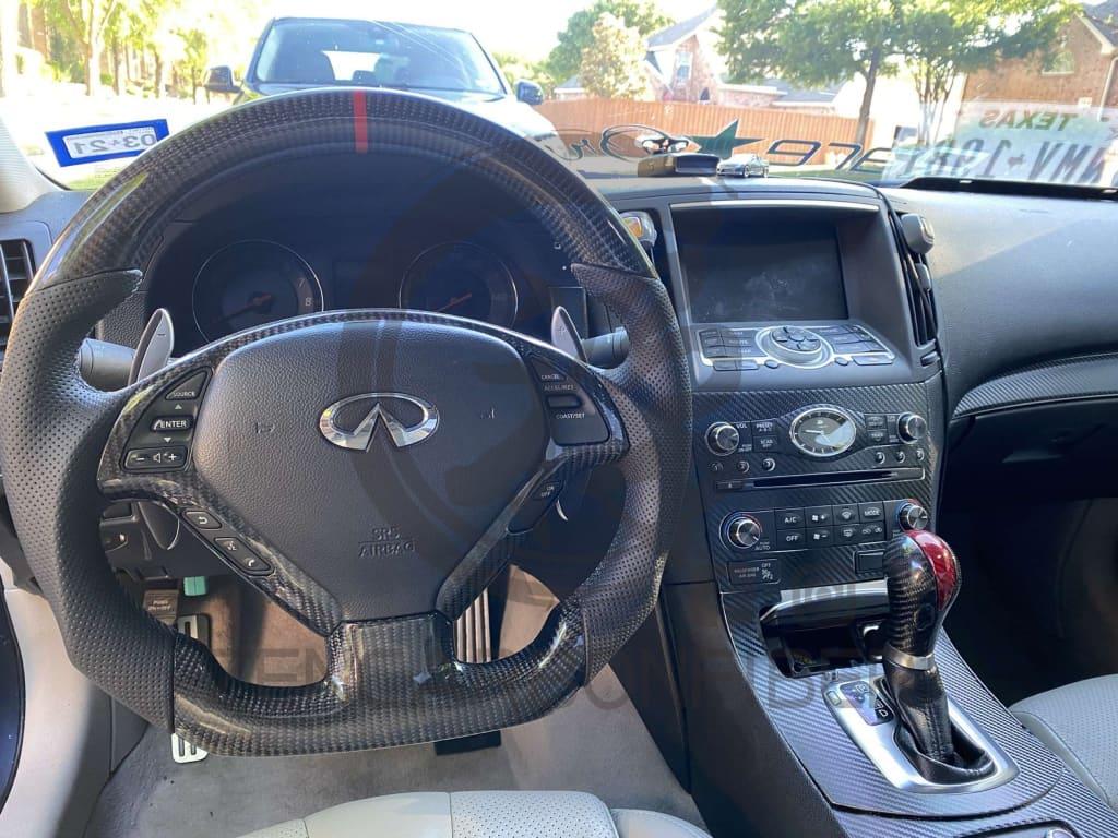 2008+ Infiniti G37 Carbon Fiber Steering Wheel