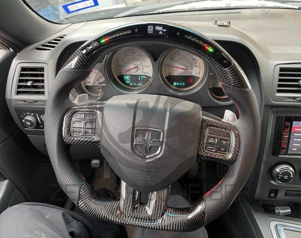 2011-2014 Dodge Charger/Challenger/Durango Carbon Fiber Steering Wheel (non-SRT8)
