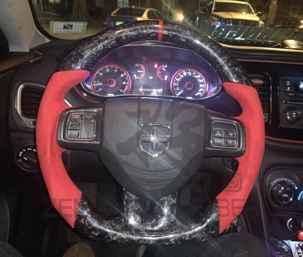 Dodge Dart/Avenger Carbon Fiber Steering Wheel