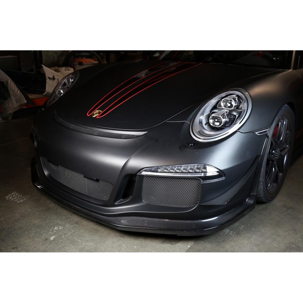 Porsche 991.1 GT3 Carbon Fiber Front Bumper Canards 2013-2016