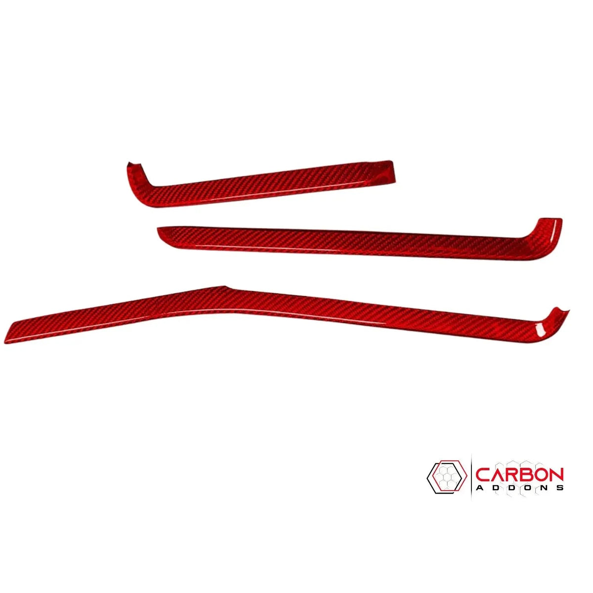 C8 Corvette Real Carbon Fiber Dash Chrome Trim Cover Kit | Interior Upgrade (2020–2025)
