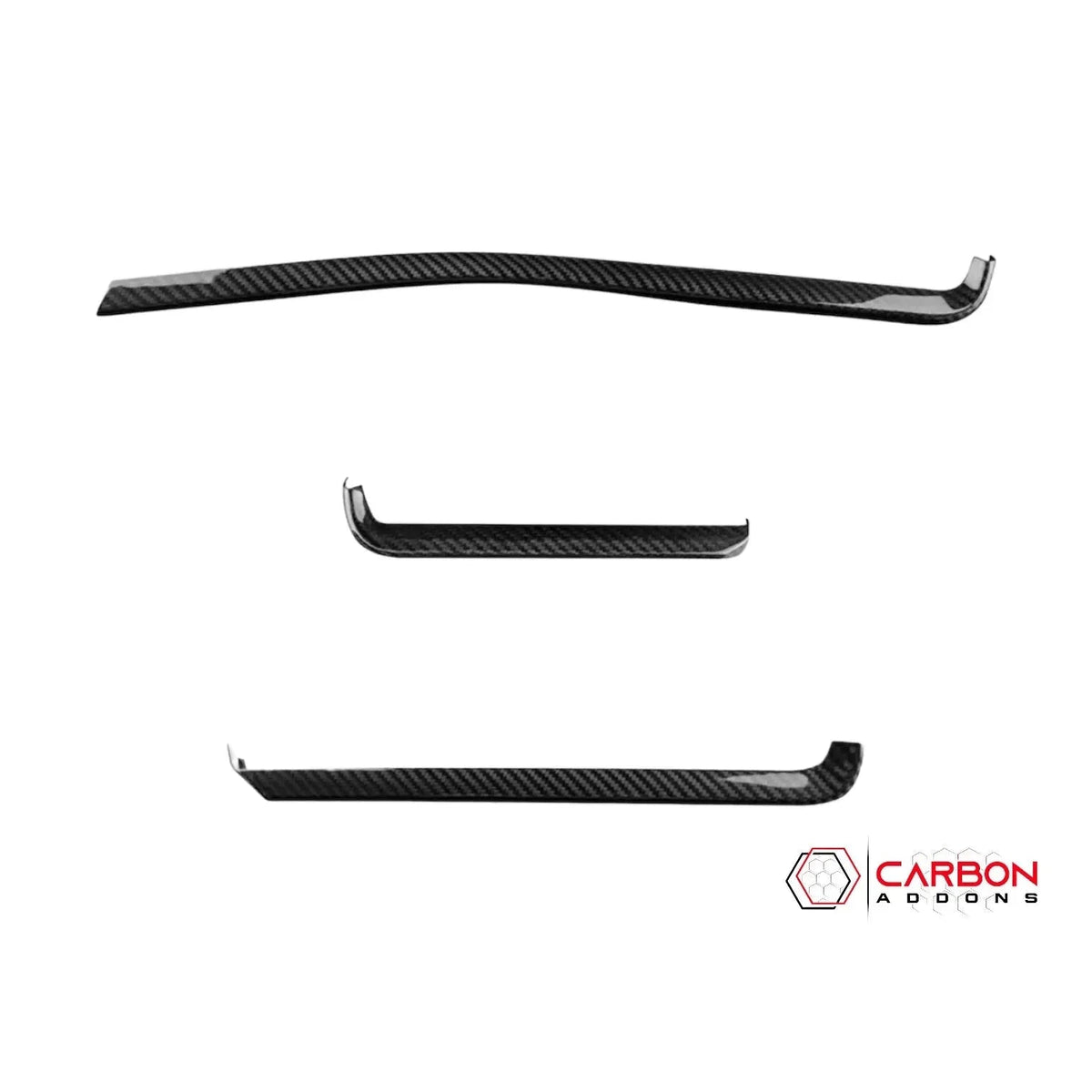 C8 Corvette Real Carbon Fiber Dash Chrome Trim Cover Kit | Interior Upgrade (2020–2025)