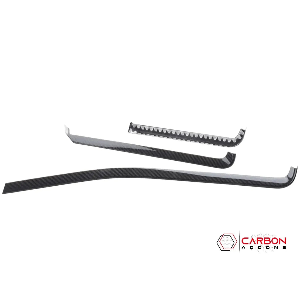 C8 Corvette Real Carbon Fiber Dash Chrome Trim Cover Kit | Interior Upgrade (2020–2025)