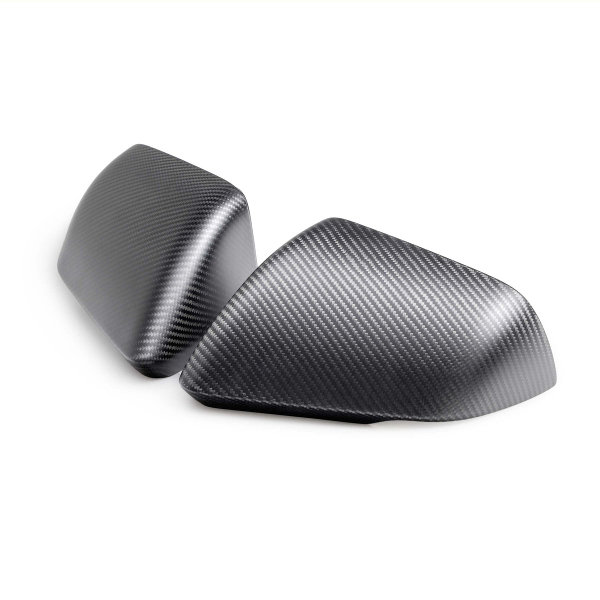 FPP S650 CF Side view mirror skull cap set with turn signal - Left & Right (Matte Finish)
