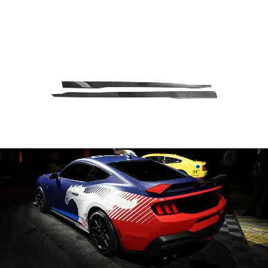 2024+ Mustang Carbon Fiber Side Skirts