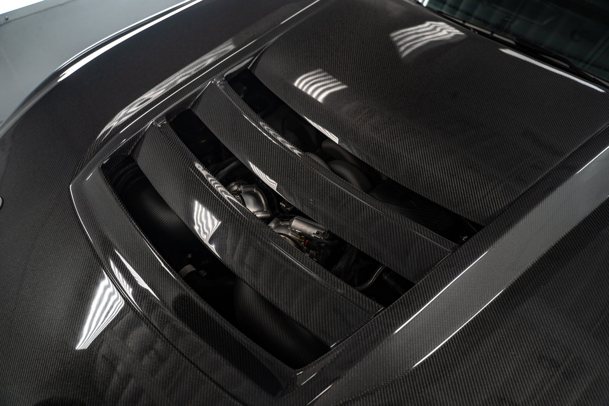 2024+ Ford Mustang Carbon Fiber Dark Horse SC Hood