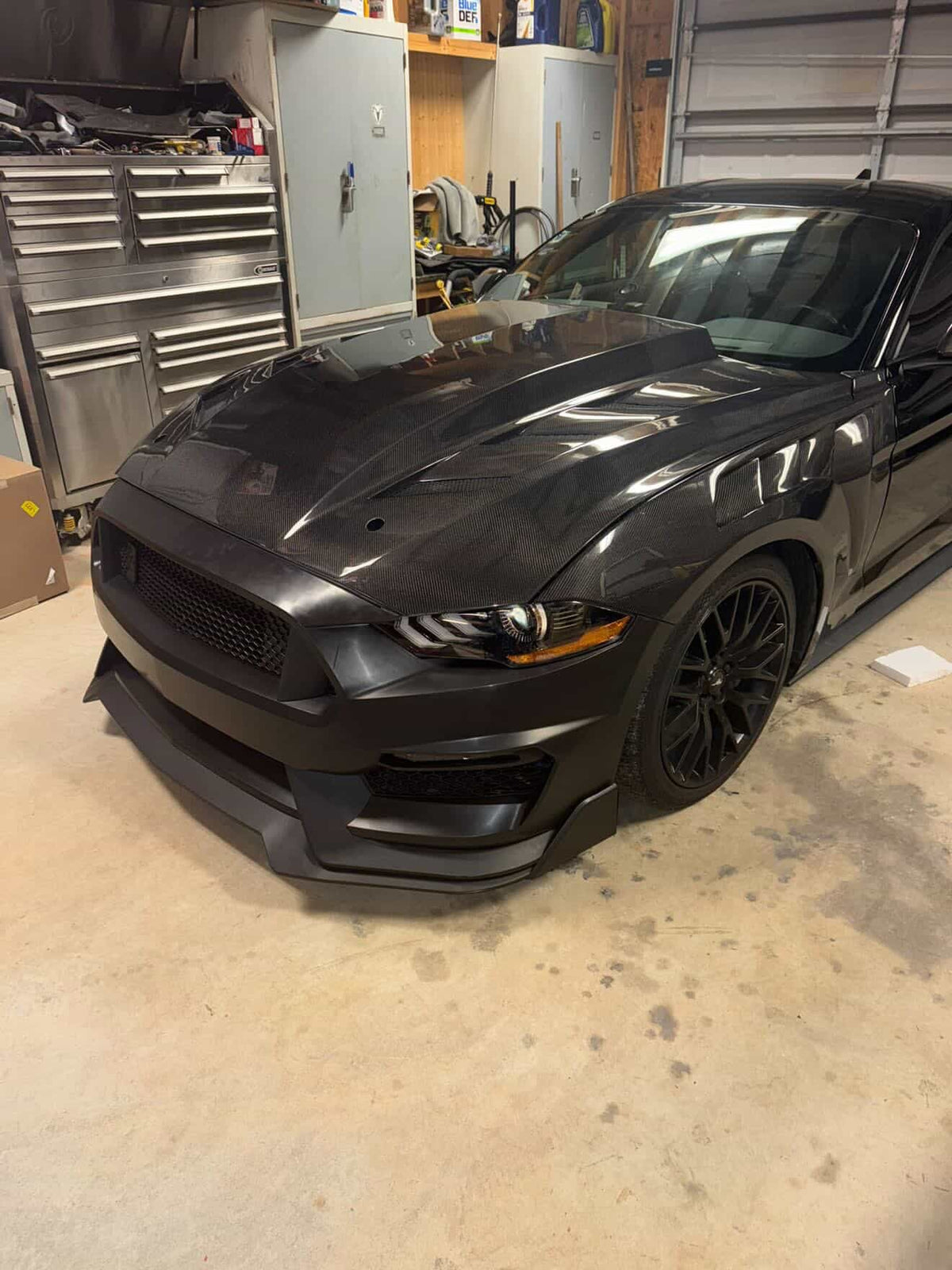 2015-2023 Mustang Carbon Fiber Viper AMS hood