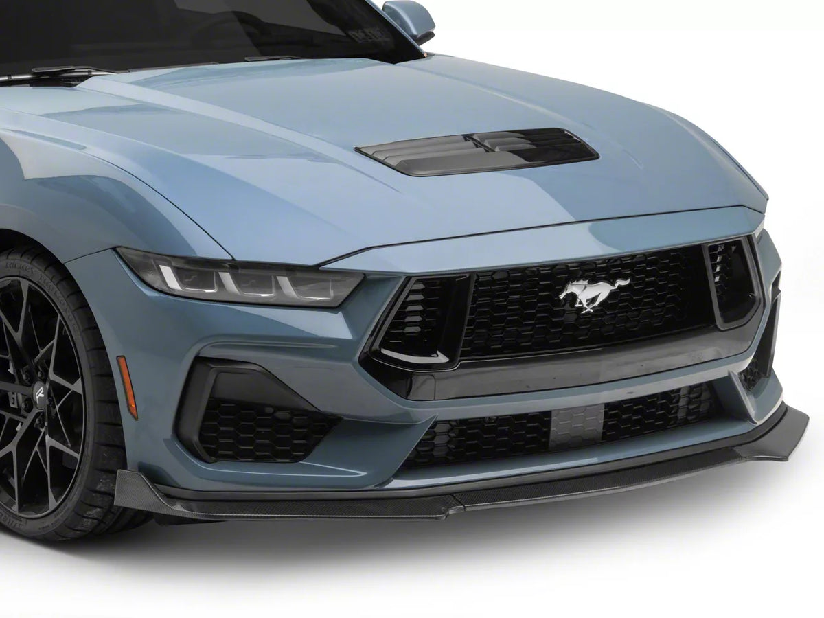 MMD 3-Piece Chin Spoiler; Carbon Fiber (24-26 Mustang GT, EcoBoost)