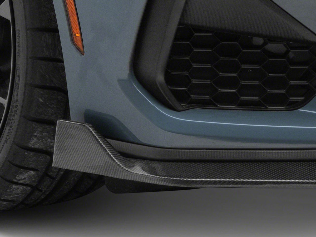 MMD 3-Piece Chin Spoiler; Carbon Fiber (24-26 Mustang GT, EcoBoost)