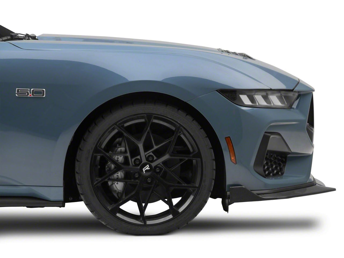 MMD 3-Piece Chin Spoiler; Carbon Fiber (24-26 Mustang GT, EcoBoost)