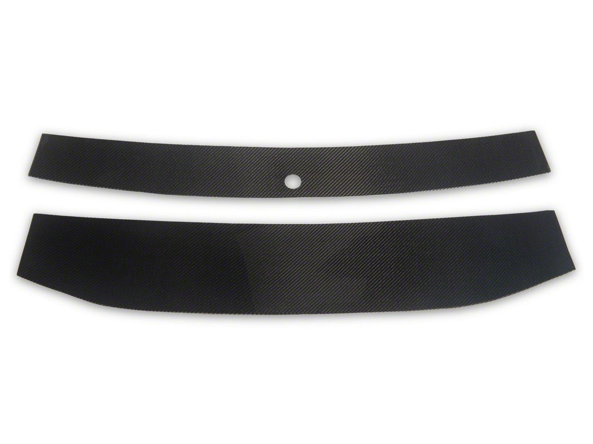MMD Decklid Panel; Gloss Carbon Fiber (24-26 Mustang)