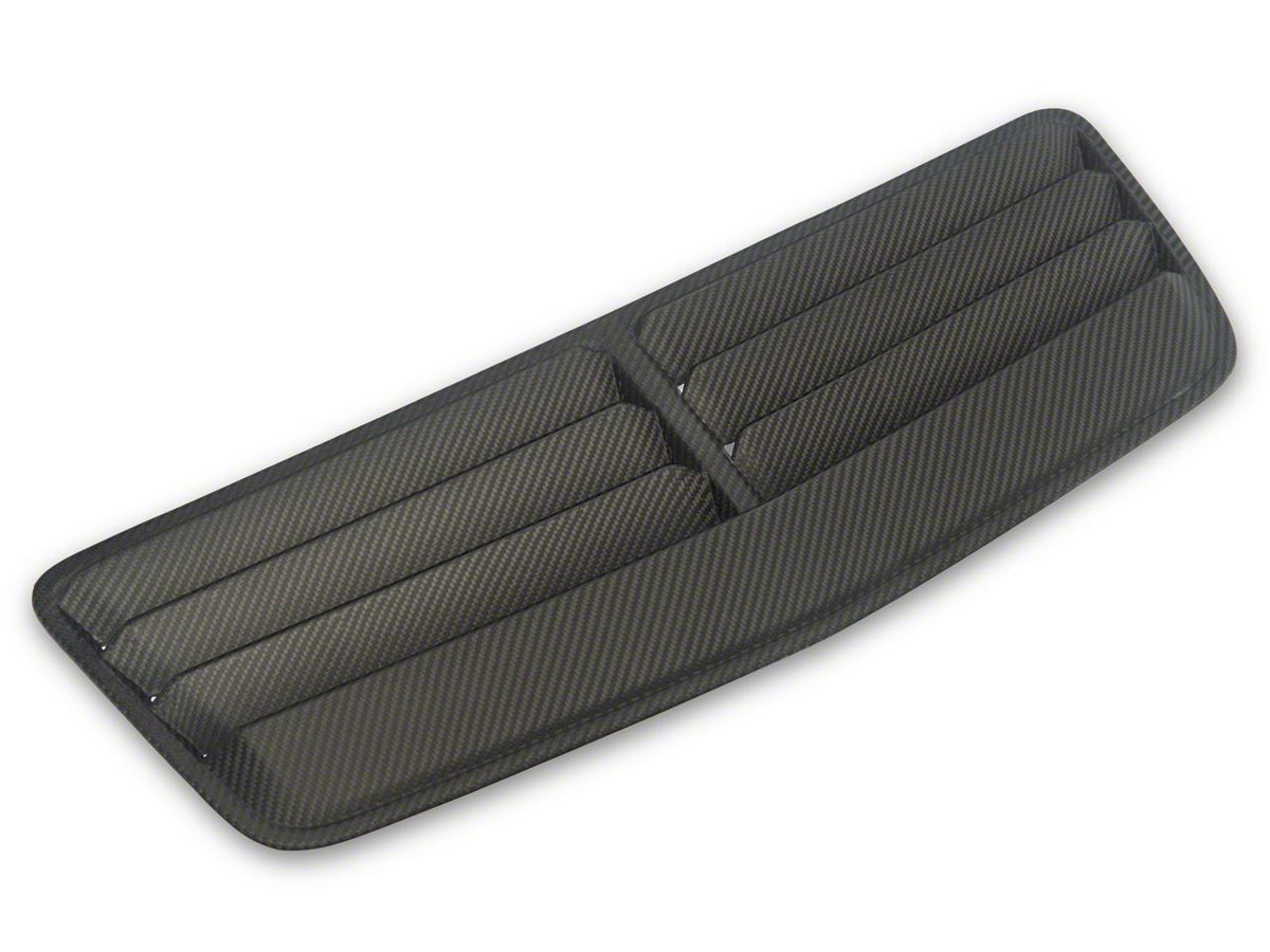 MMD Hood Vent; Matte Carbon Fiber (24-26 Mustang GT, Dark Horse)